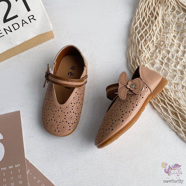 Giày da mềm mại phong cách công chúa Hàn Quốc đáng yêu cho bé gái