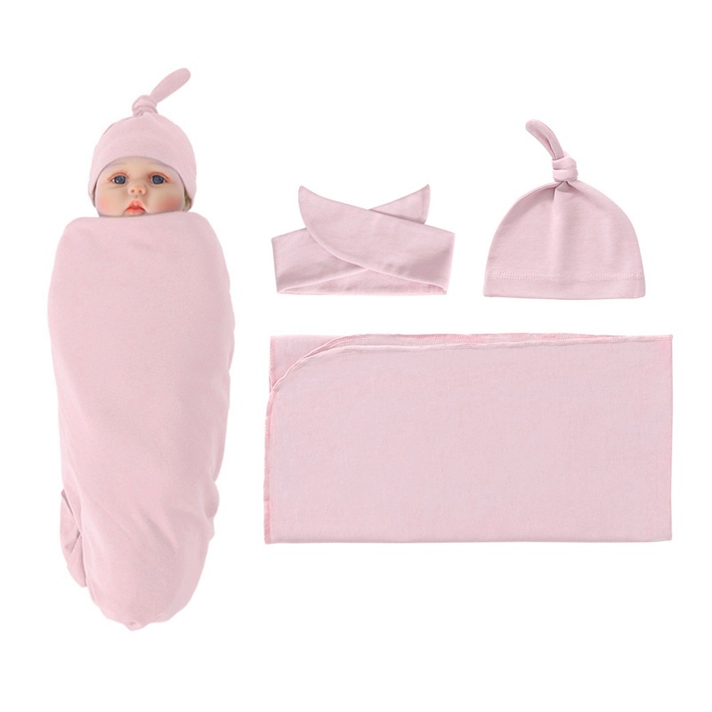 Chăn Quấn Em Bé Thiết Kế Thắt Nút Độc Đáo