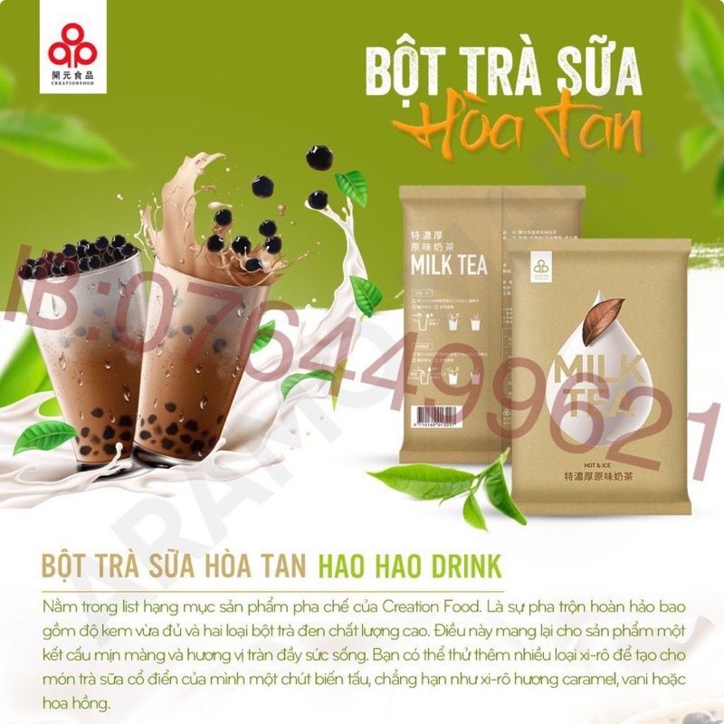 [HSD mới] Bột Trà sữa Hao Hao Drink Milk Tea Đài Loan pha sẵn thơm ngon 1kg/1túi - Creation Food Taiwan ＊AramoMart＊