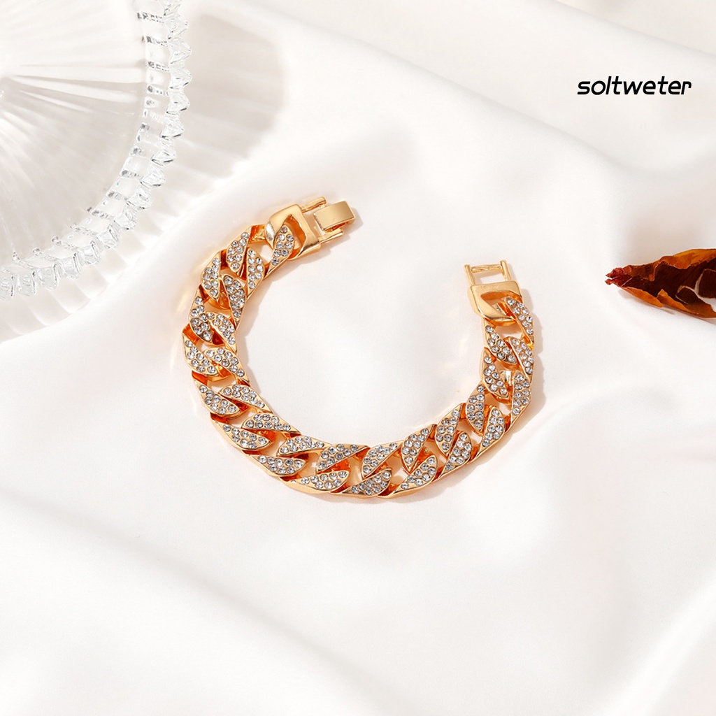 Vòng Tay Dây Xích Đính Đá Thời Trang Cho Nữ