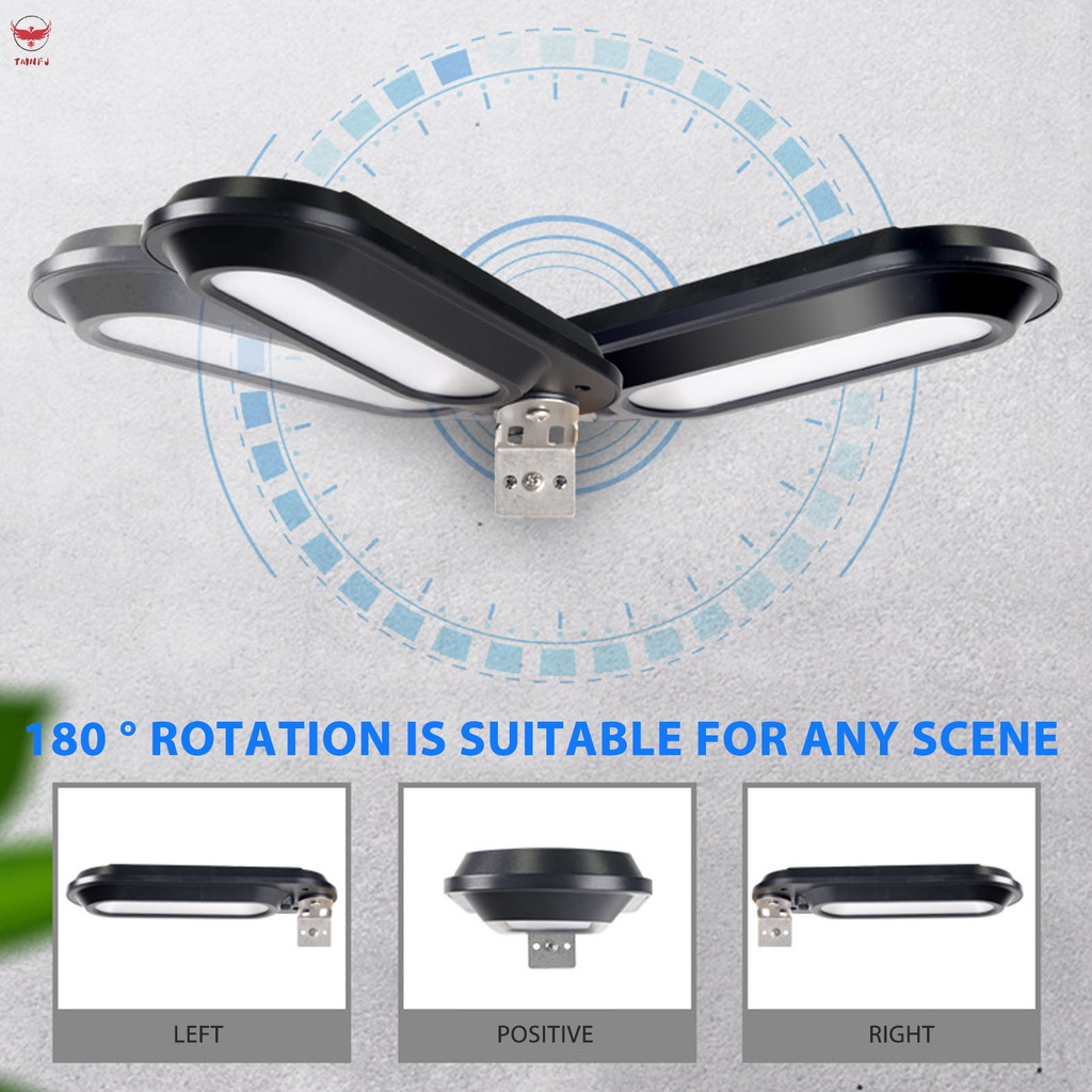 Đèn Năng Lượng Mặt Trời 180° Đèn LED Năng Lượng Mặt Trời 400LM Gắn Tường Chống Trầy Xước Chống Thấm Nước Có Giá Đỡ Tiện Lợi