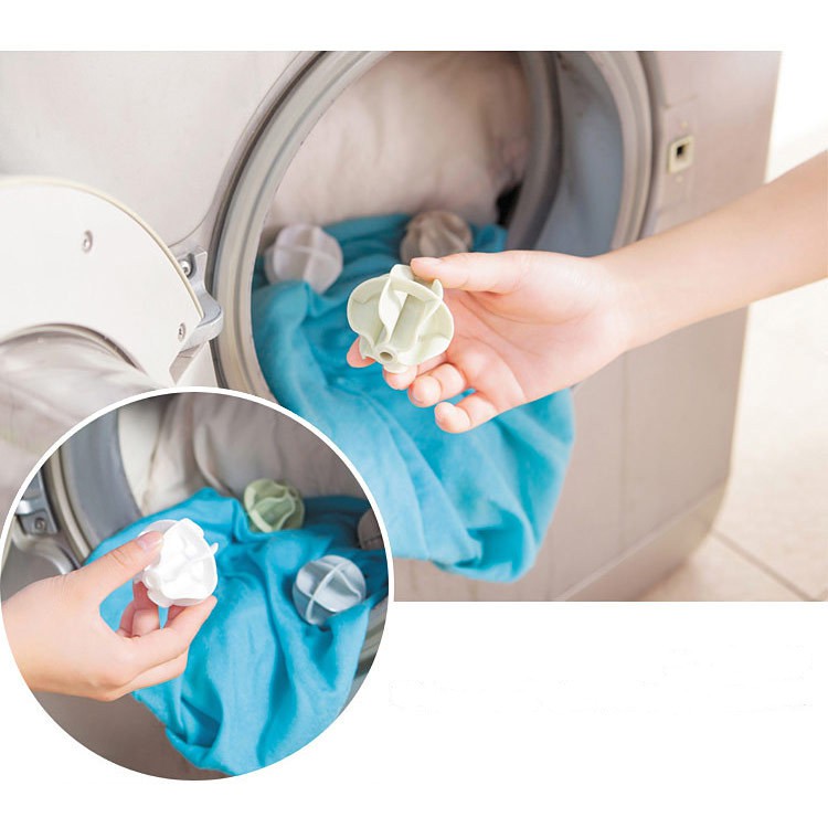 2 Chiếc!!! Bóng Giặt Đồ Chống Rối Tiện Dụng