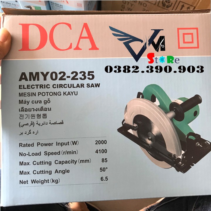 Máy cưa đĩa 235mm DCA - AMY02-235-2000w
