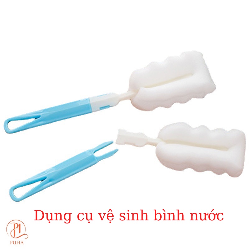 Bình giữ nhiệt PUHA chất liệu inox 304 giữ nóng lạnh, bình nước có ống hút dung tích 500ml