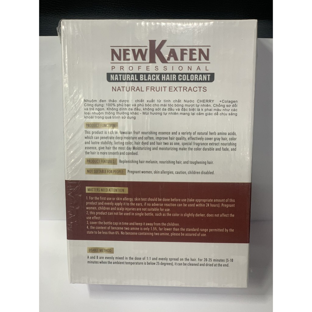Màu nhuộm thảo dược  New Kafen cao cấp 500ML_ hàng chuẩn chính hãng 100% ....