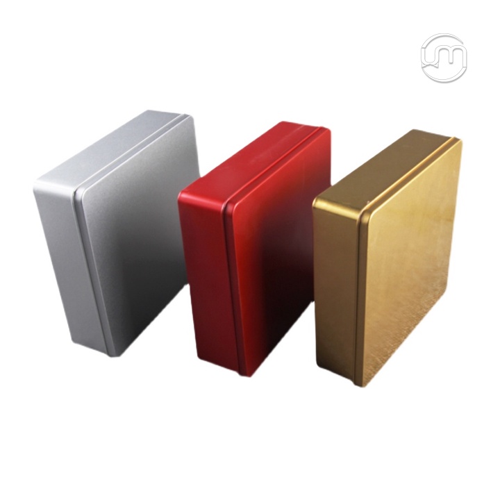 19.5*19.5*5.5cm- Hộp thiếc vuông cỡ lỡn đựng cookies, bộ mỹ phẩm, q