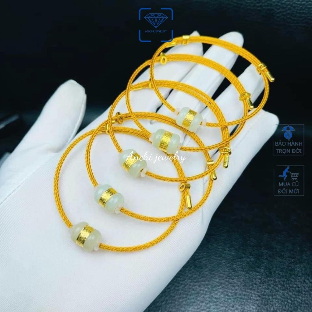 Vòng tay lu thống đá mã não phong thuỷ mệnh kim / mộc / thủy / hỏa / thổ. Anchi jewelry