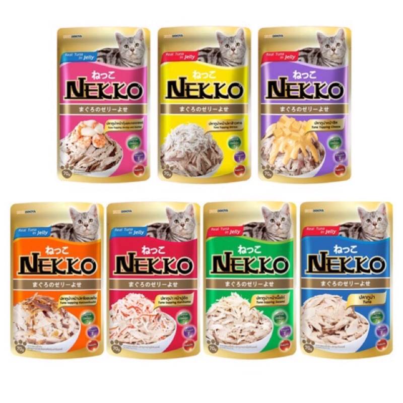 Pate Nekko Gói 70g - Pate Cho Mèo Từ Cá Ngừ Thật