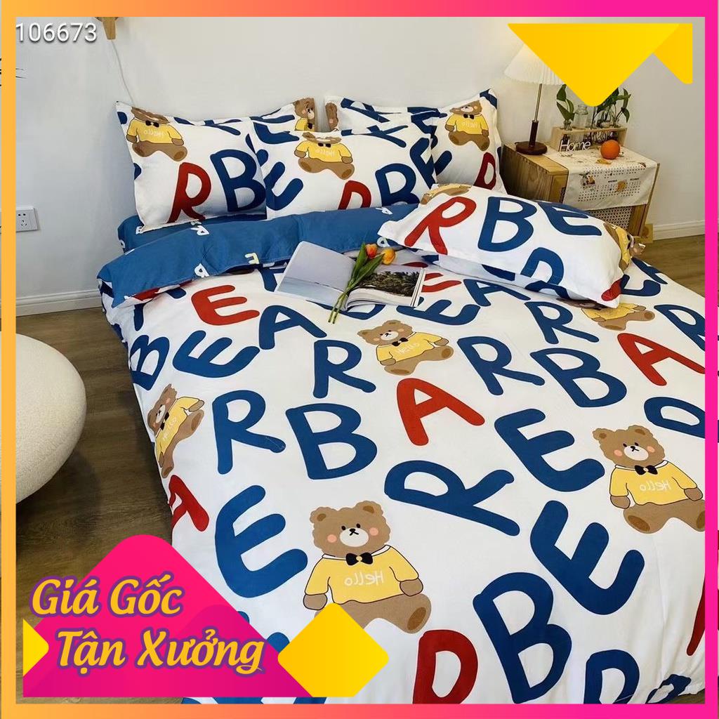 Set Chăn Ga Gối Cotton Poly Maibedding 2021  1m6/1m8/2m  Maibedding Thấm Hút Mồ Hôi Đủ Loại Màu Họa Tiết Giá Rẻ Nhất