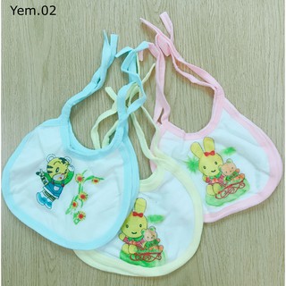 Yếm sơ sinh in hình