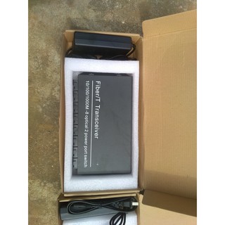 Switch quang 8 cổng SC + 2 cổng RJ45 1000Mbps