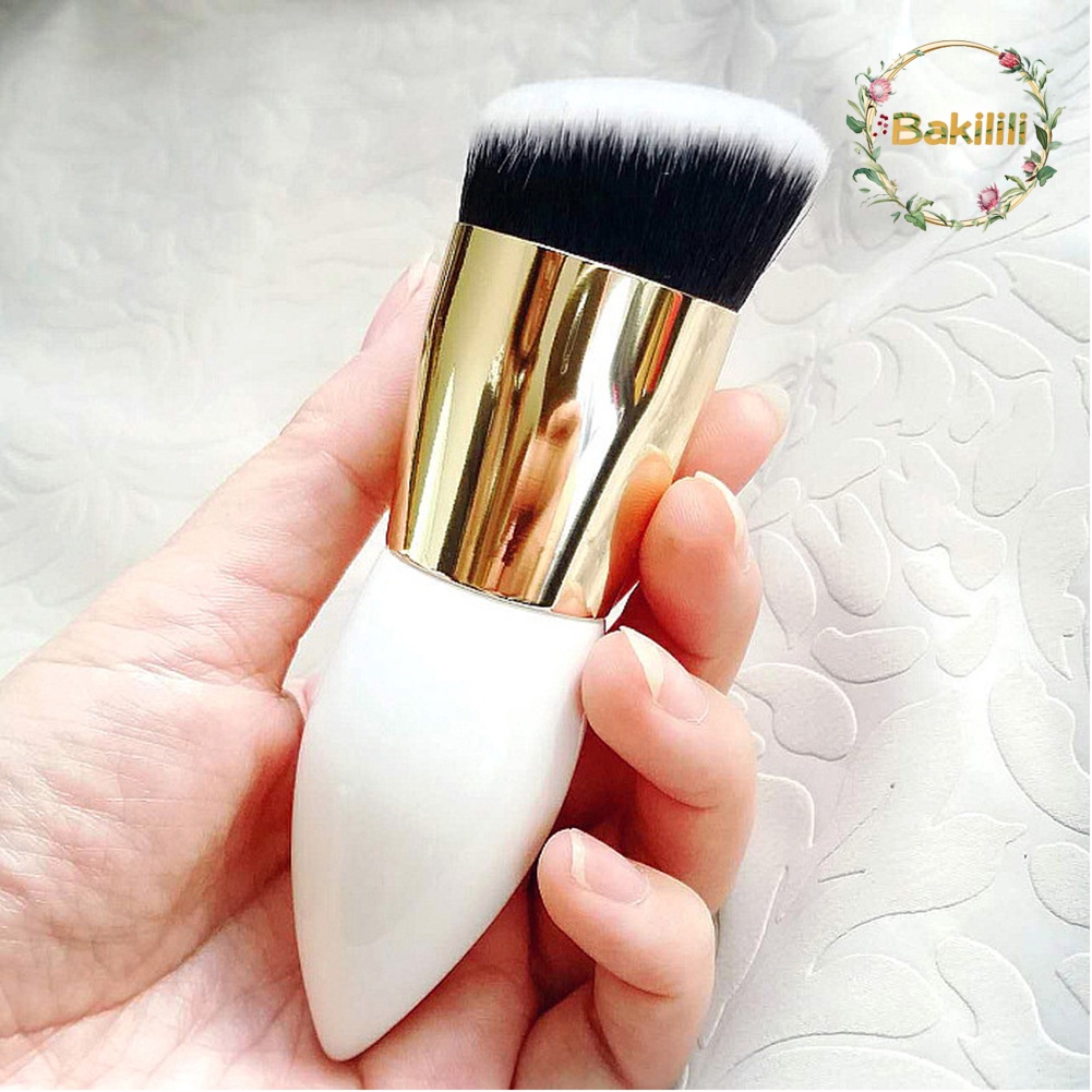 【BK】Large Flat Head Foundation Blending Face Powder Bronzer Soft Brush Makeup Tool