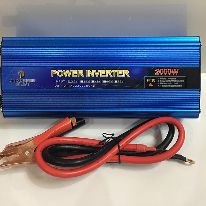 [Mã 155ELSALE giảm 7% đơn 300K] Máy Kích Điện 12V - 2000W maxi power Sin chuẩn