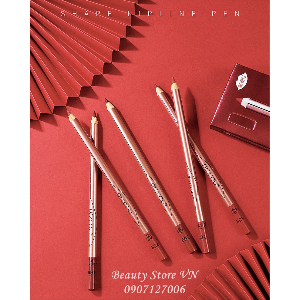 [FREESHIP💋] Bút Chì Kẻ Viền Môi Kèm Đồ Chuốt Lâu Trôi