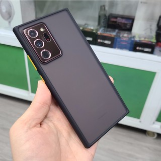 [Mã ELMS10 giảm 6% đơn 50K] Ốp lưng Samsung Note 20 Ultra 5G, Note 20, Note 10 Plus Likgus viền màu lưng nhám chống sốc