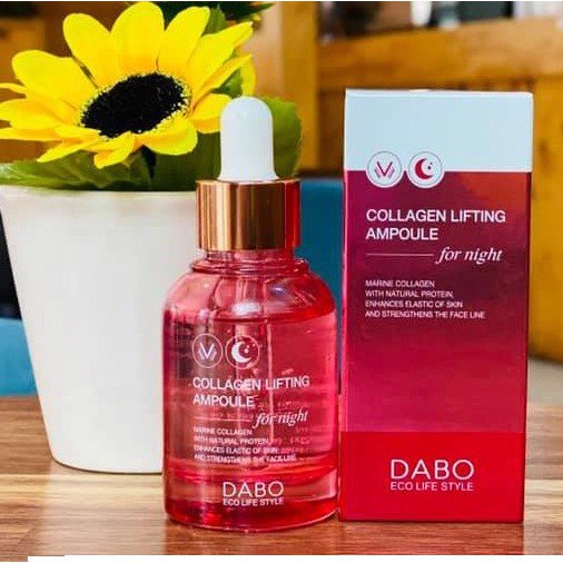 Serum Nâng Cơ, Chống Nhăn Xóa Nám Xạm DABO Collagen Lifting Ampoule For Night Hàn quốc 30ml/Hộp- HÀNG CHÍNH HÃNG