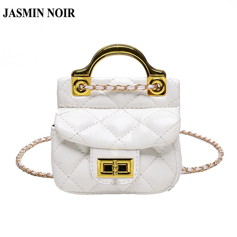 Túi Đeo JASMIN NOIR Chéo Có Khóa Họa Tiết Kẻ Sọc Cho Nữ