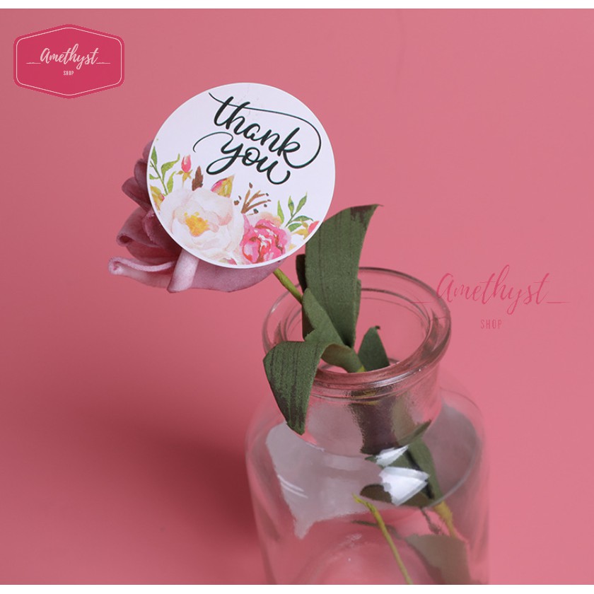 [Nhiều Mẫu] Set 10 tờ Tem Dán, Sticker THANK YOU Giá Rẻ, Đẹp