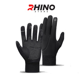 Găng tay giữ ấm mùa đông chống gió, kháng nước mưa Rhino G102 thể thao cảm ứng điện thoại, đi xe máy