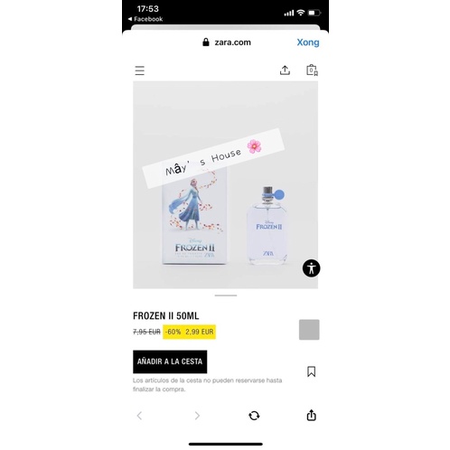 Nước hoa Zara kids