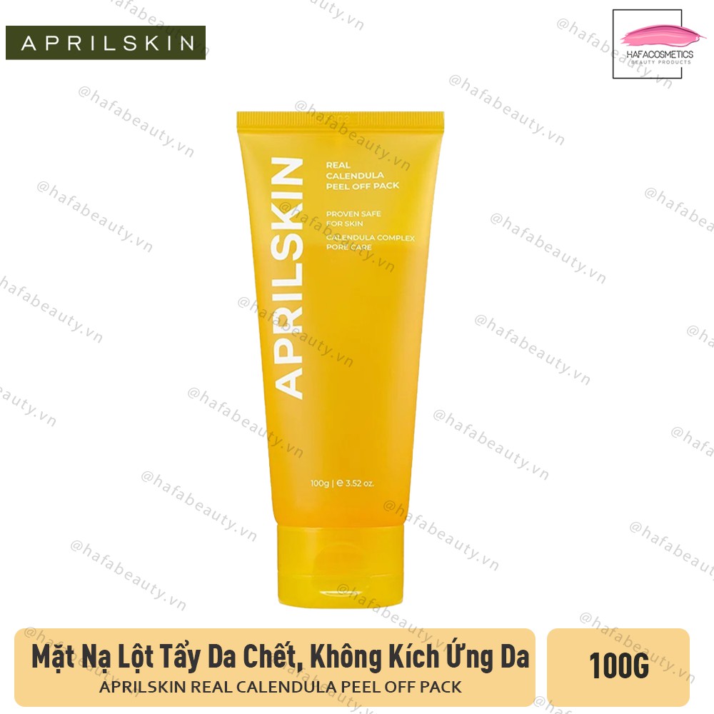 Mặt Nạ Lột Dịu Nhẹ Tẩy Tế Bào Chết APRILSKIN Real Calendula Peel Off Pack 100g _ April Skin Chính Hãng