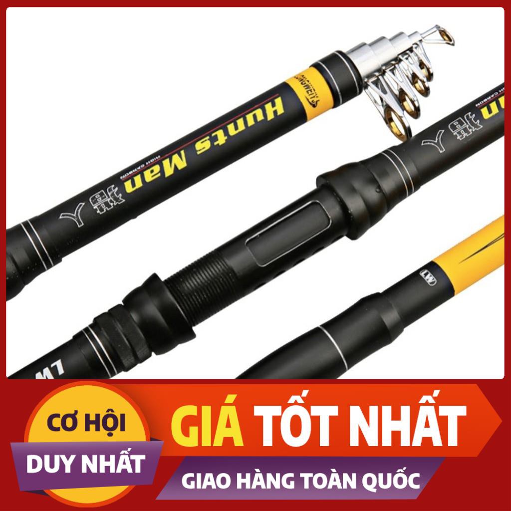 Cần câu rút  HUNTS MAN LW ĐÀI LOAN siêu khoẻ khoen sứ chống xoắn cước - ĐỒ CÂU PHÍA BẮC - S25