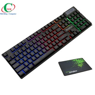 [Tặng lót chuột w3] Bàn phím giả cơ chuyên game đỉnh cao led siêu đẹp Bosston 803