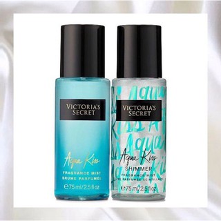 Set 2 Chai Xịt Thơm Victoria’s Secret I Love Shimmer Mini Fragrance Mist Aqua Kiss 75ml