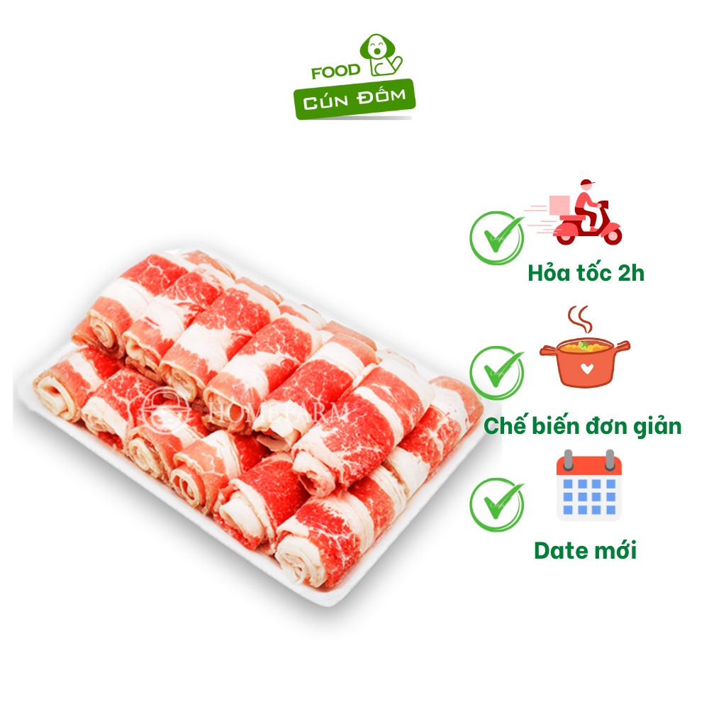 Ba chỉ bò Mỹ Excel 500g