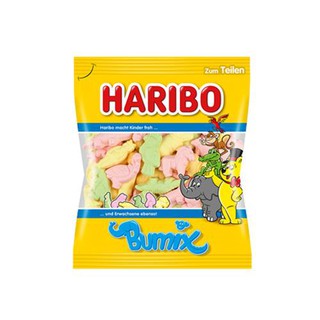 Kẹo Dẻo hình cá sấu voi khỉ Bumix hiệu Haribo gói 200g