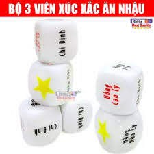 Trò chơi Xí ngầu uống bia set 1 viên - Siêu Hot - Xí Ngầu uống bia Xí Ngầu Nhậu