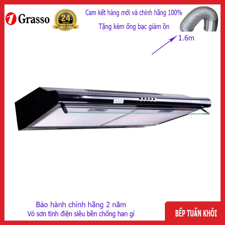 [Mã ELHAMS5 giảm 6% đơn 300K] Máy hút mùi Grasso GS 2070B-70cm