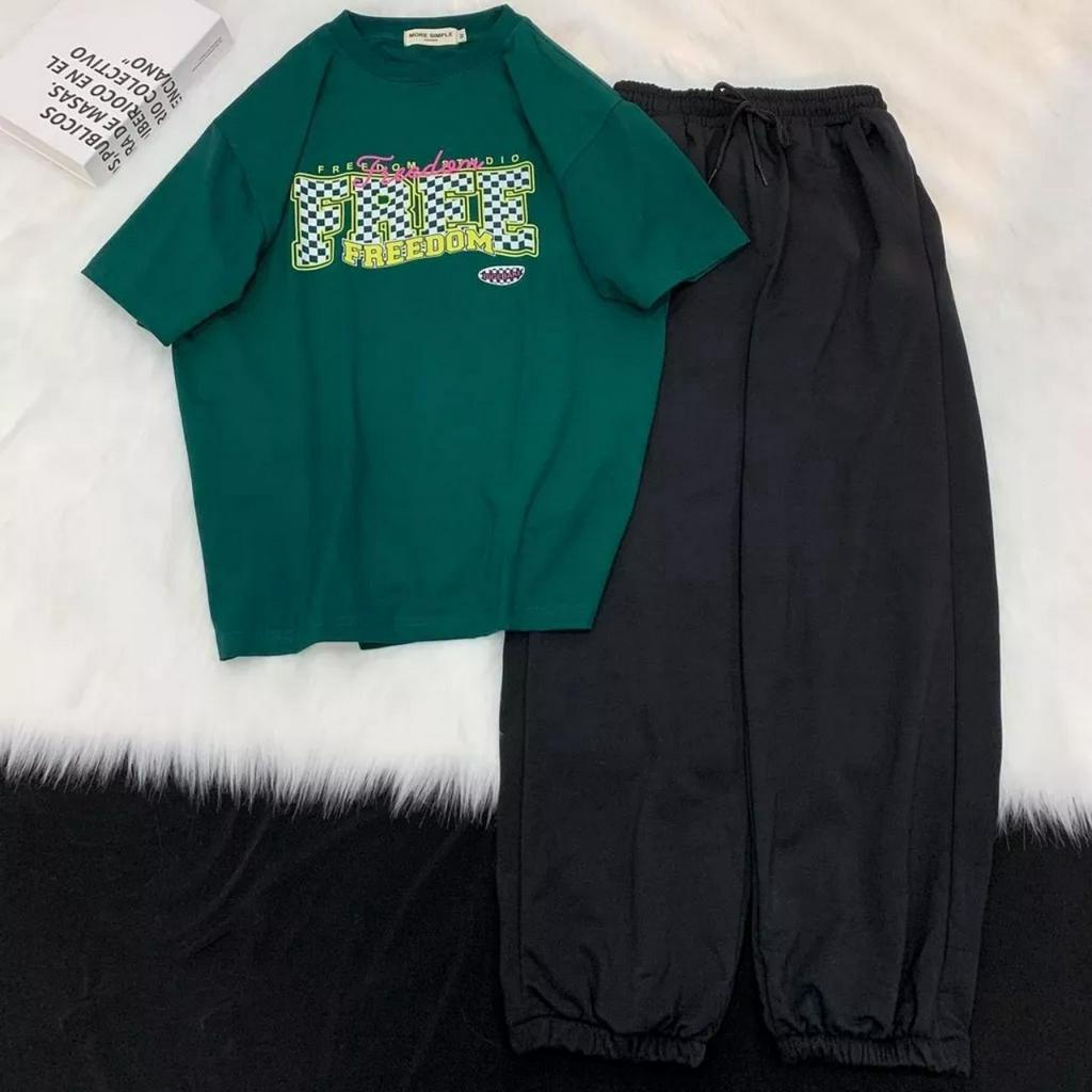 Quần Jogger Simple Bo Gấu Ống Rộng Thể Thao Form Rộng Ulzzang Unisex