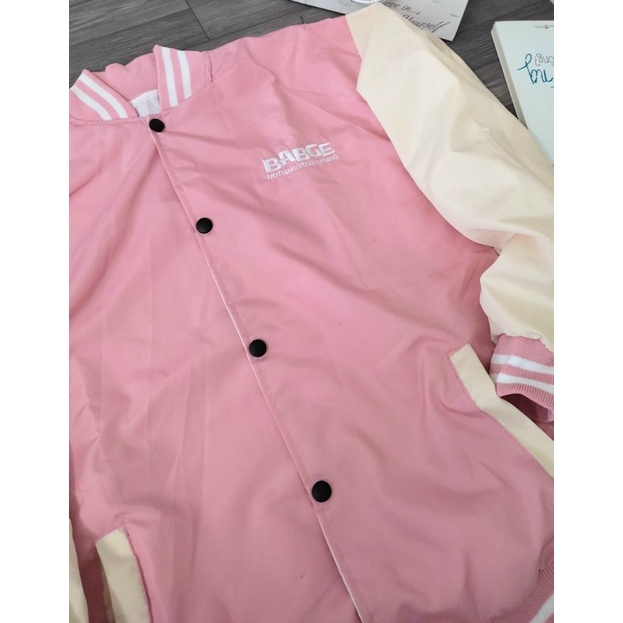 Áo khoác BOMBER thêu Logo Badge Unisex Form Rộng Phong Cách Ulzzang