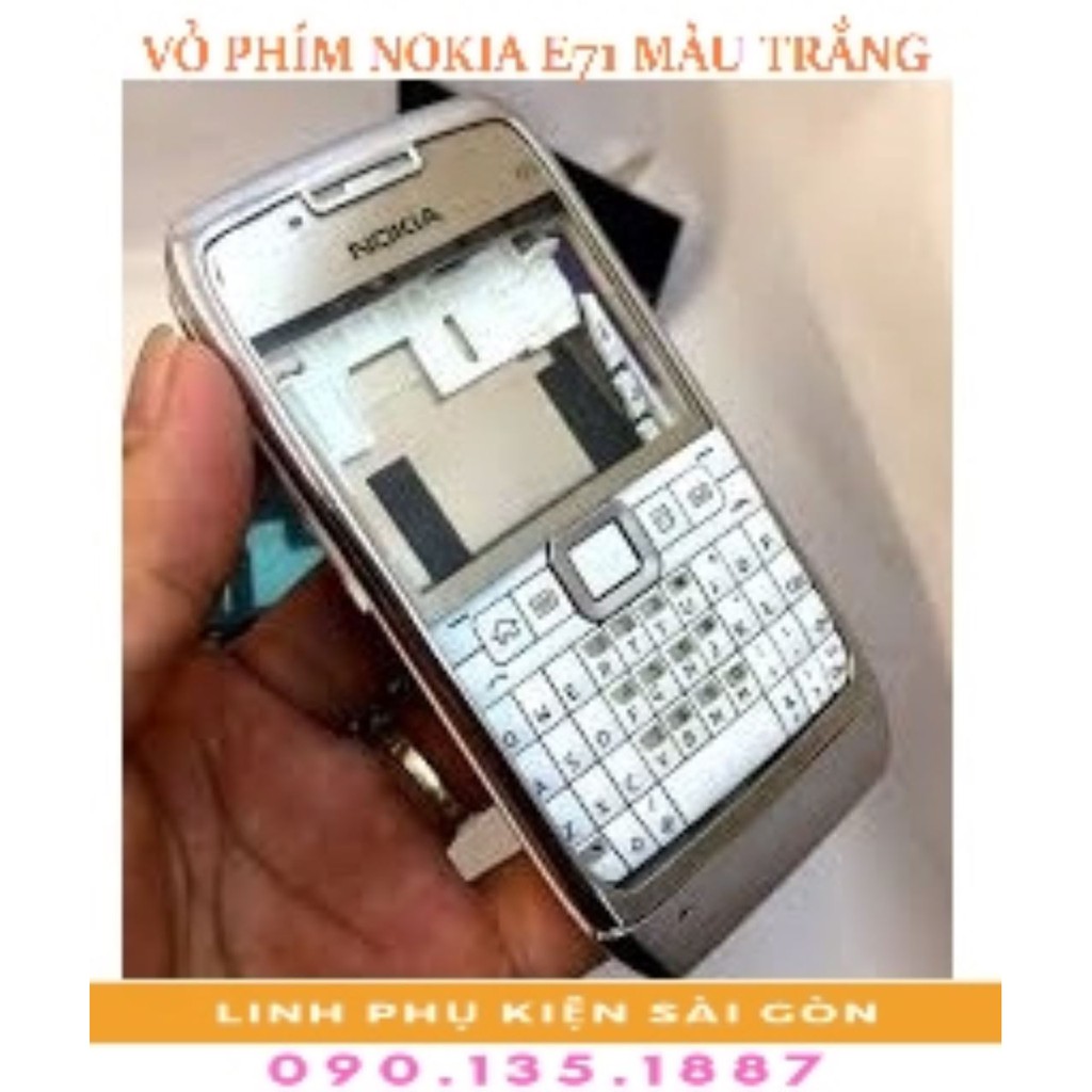 VỎ PHÍM NOKIA E71 MÀU TRẮNG