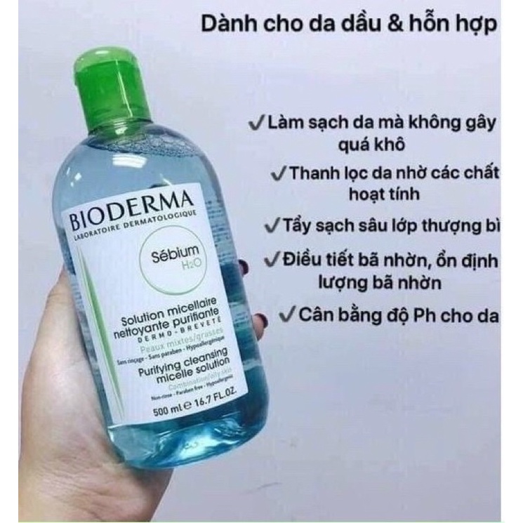 Nước Tẩy Trang Bio.Der.Ma nội địa pháp