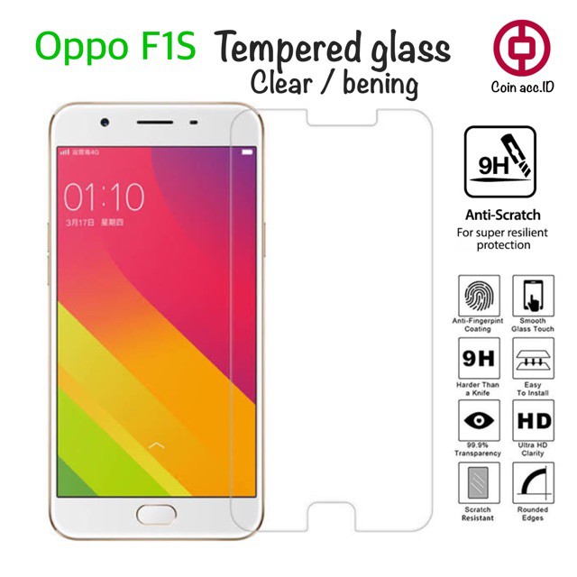 Kính cường lực Oppo F1S/ A59 trong suốt không tì vết, cao cấp 2,5D, tặng giấy lau màn hình