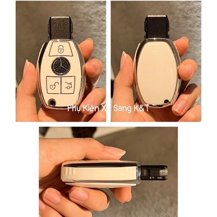 ỐP KHOÁ MERCEDES-BENZ CHÌA CƠ KÈM MÓC KHOÁ