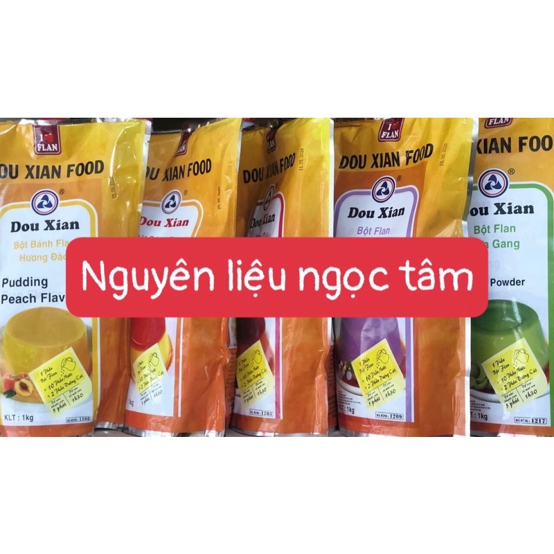 Bột Pudding  Dou Xian 1Kg Đủ vị —-