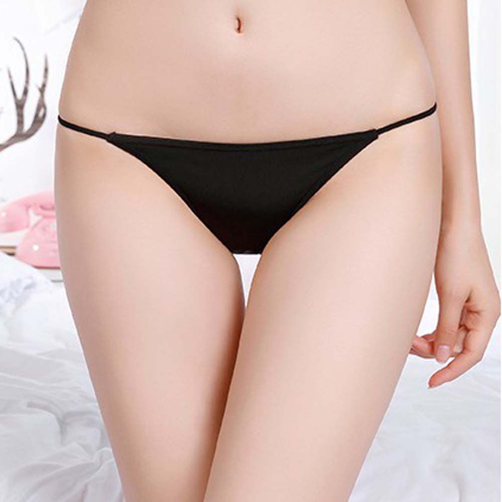 Quần Lót Cotton Lụa Lạnh Mỏng Không Đường May Lưng Thấp Màu Sắc Đa Dạng Cho Nữ