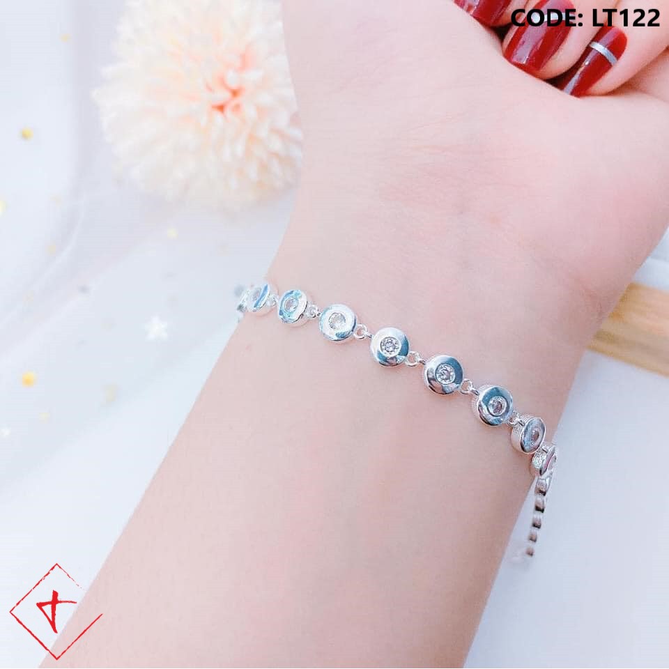 Lắc tay bạc đính đá TIMS LT122