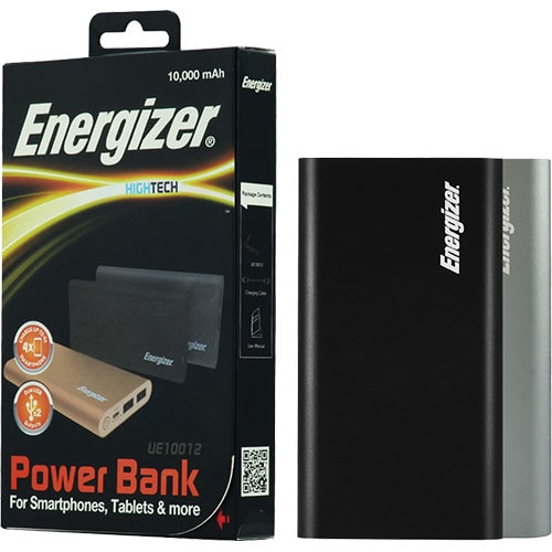 Sạc dự phòng Energizer 10000 mAh UE10012 - Hàng chính hãng