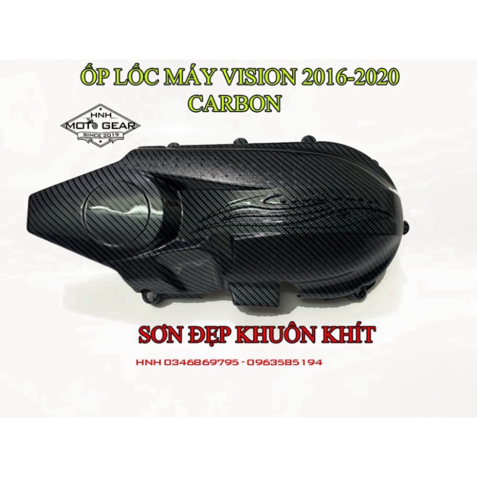 Ốp Lốc Máy Carbon Honda Vision 2016 - 2020