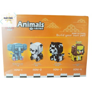 [Đồ chơi lắp ráp] HỘP LẮP RÁP VOI CON ELEPHANT (150+PCS)