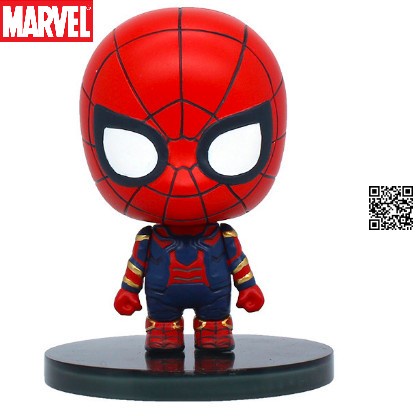 Mô hình Spider man người nhện đầu to chibi Movie Anvenger EndGame 1804-5