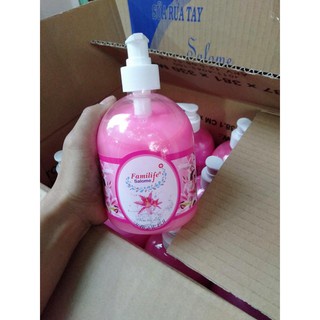 Nước rửa tay tiệt trùng sát khuẩn hương trái cây , nước hoa táo kiwi livy lavender Salome Familife 500ml