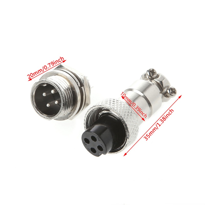 1 Bộ Đầu Nối Dây Dẫn GX12 2 3 4 5 6 Pin
