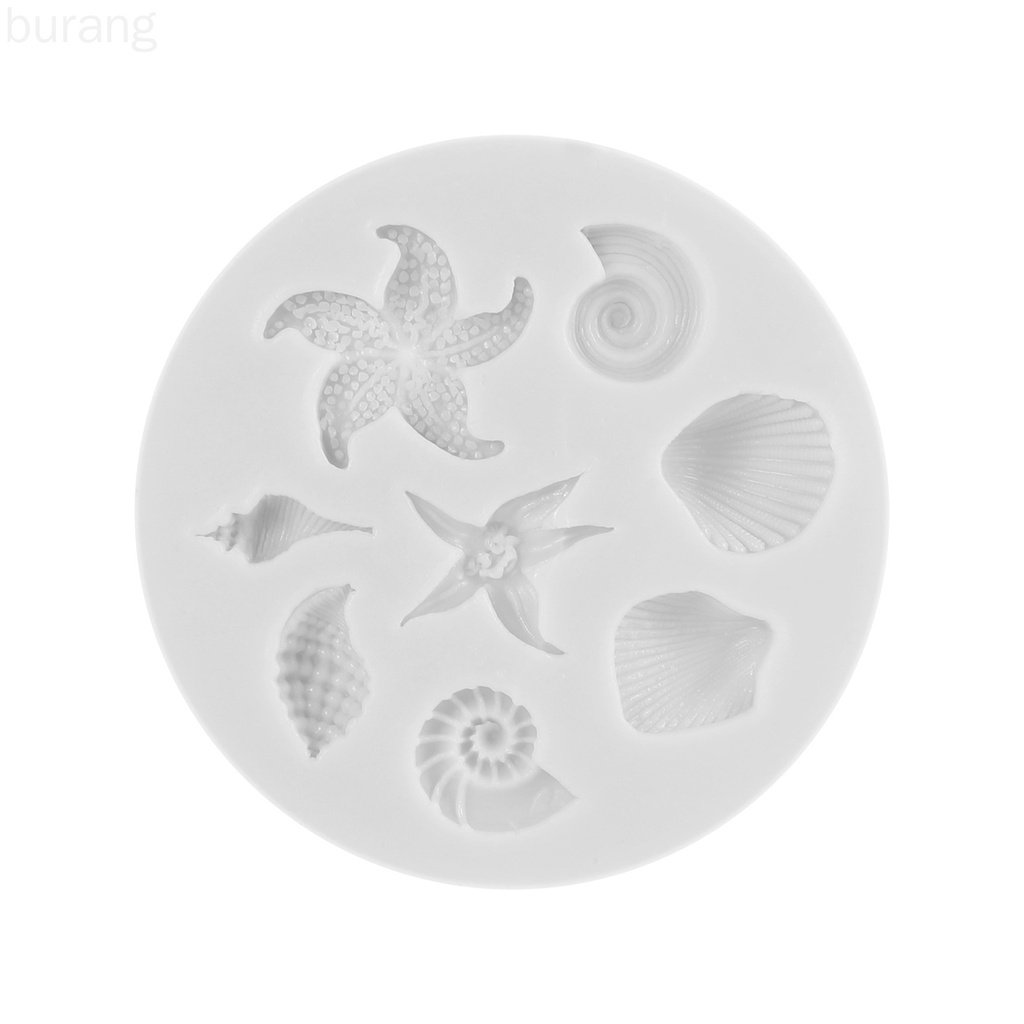 Khuôn Silicone Tạo Hình Làm Bánh Kẹo Hình Vỏ Sò 3d