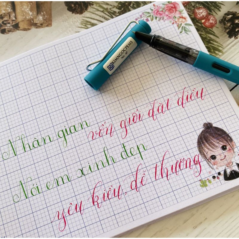 ⚡Kim ngọc No4F new ⚡ngòi lá tre thanh đậm tốt