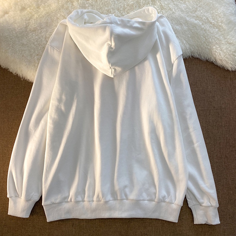 Áo Hoodie Dáng Rộng In Họa Tiết Phong Cách Học Sinh Dễ Phối Đồ